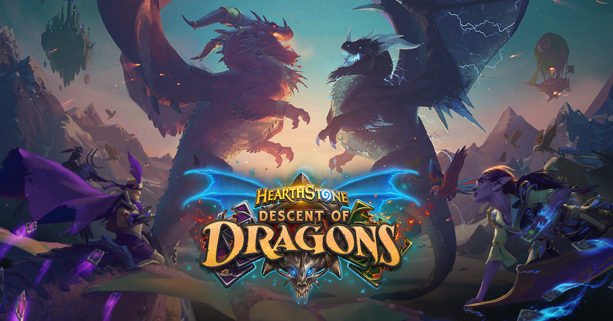 Hearthstone Descent of Dragons Logo