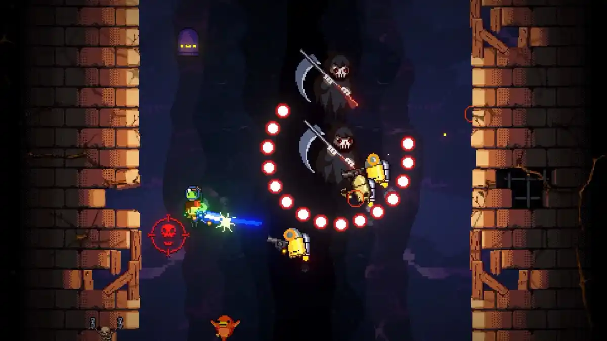 Screengrab of Exit the Gungeon Combat