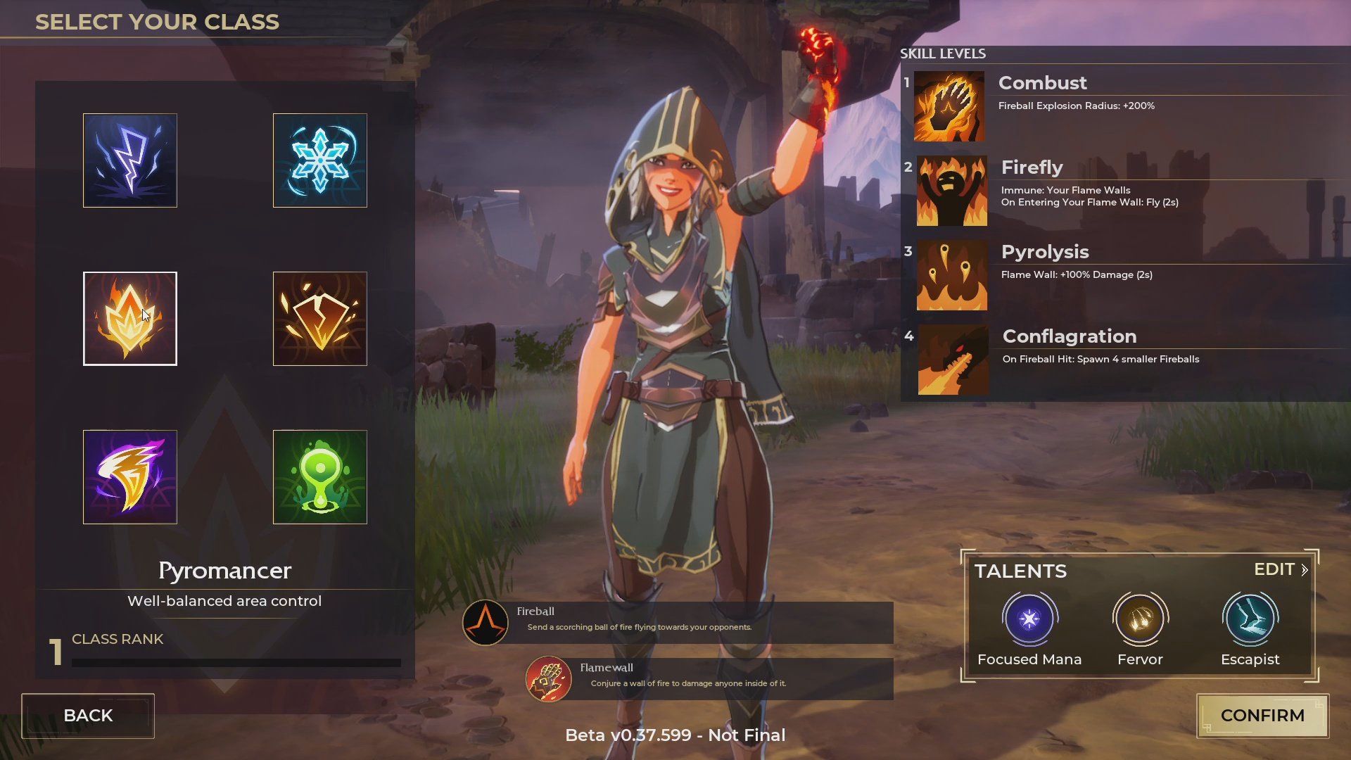 Spellbreak Class Pyromancer