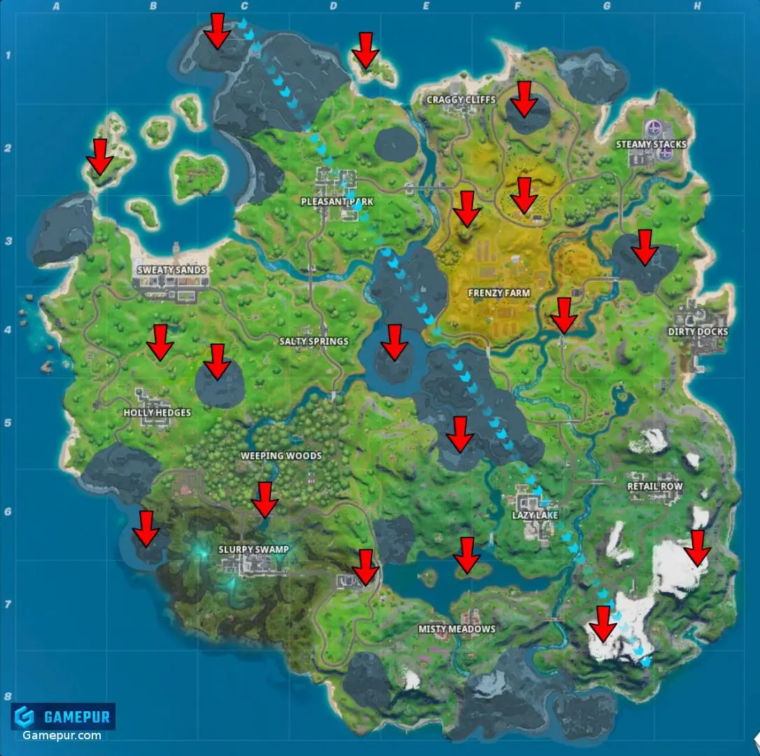 Fortnite Landmarks