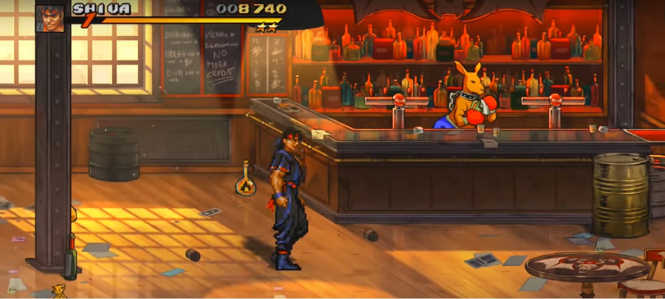 Can I play as Roo in Streets of Rage 4