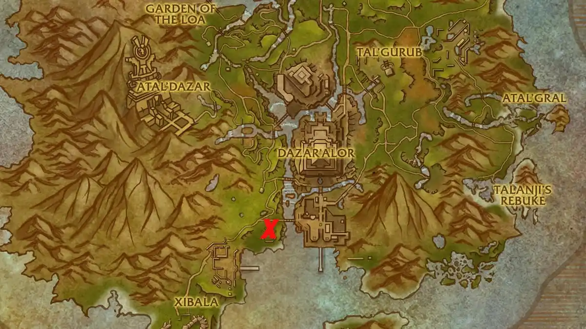 Battle for Azeroth vendor location (Horde)