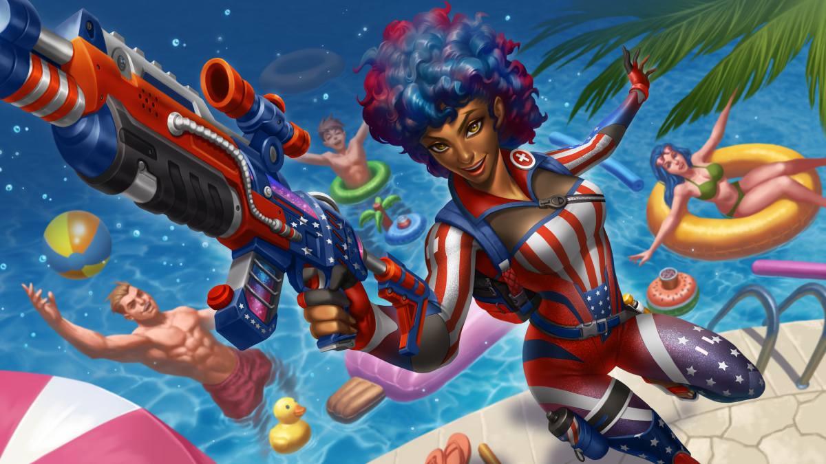 Paladins beach bash Octavia cosmetic