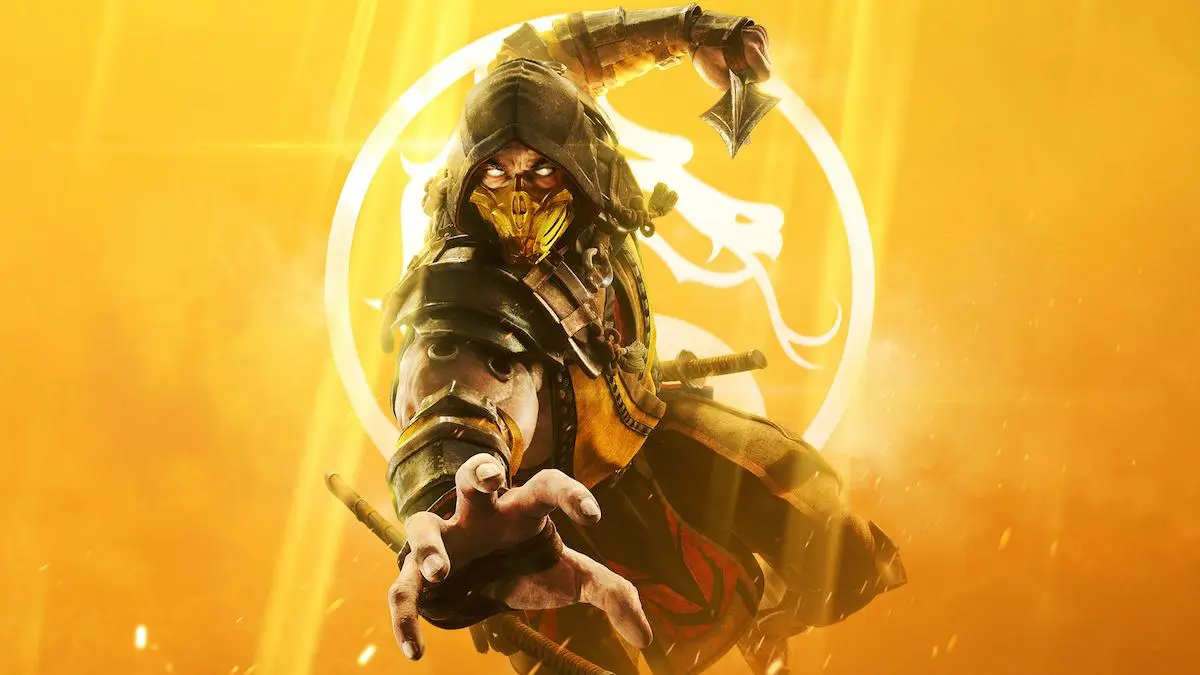 Key art from Mortal Kombat 11 Showing Scorpion