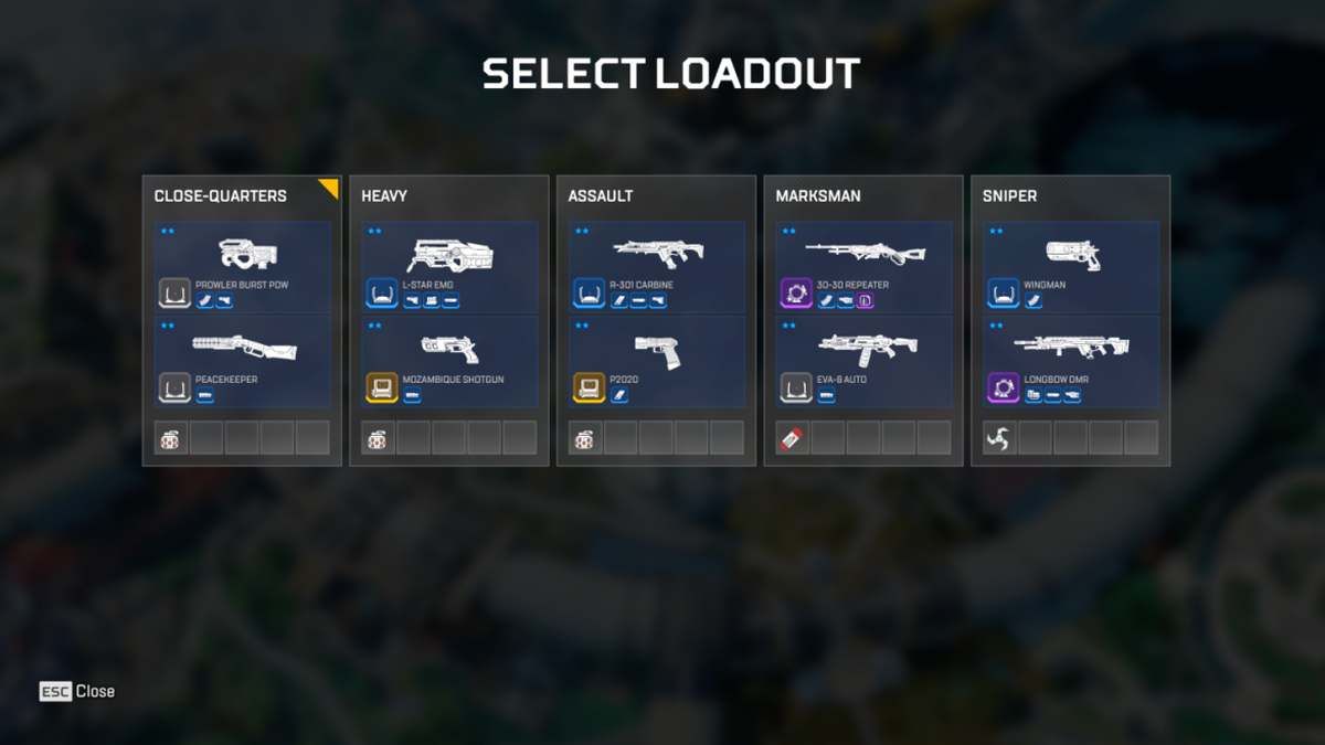 Apex Legends control loadout