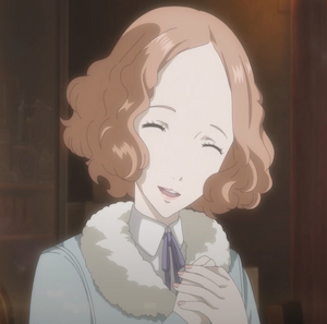 Haru smiling and holding hands together