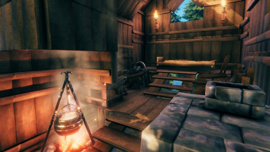 The Elevated Ranch in Valheim Interior