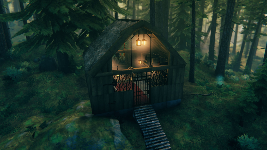 The Woodland Storehouse in Valheim Exterior