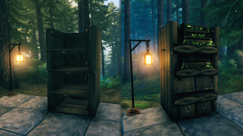 Woodland Storehouse Storage Unit Recipe Valheim Interior