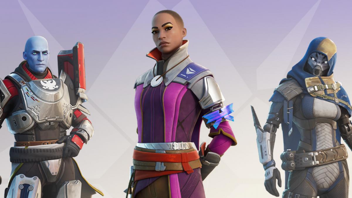 Zavala, Ikora, and Exo Stranger in Fortnite