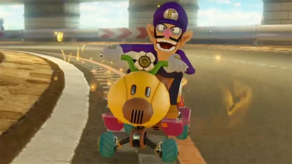 waluigi wiggler mario kart 8