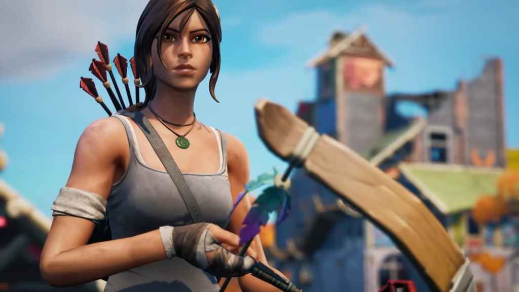 Lara Croft skin in Fortnite