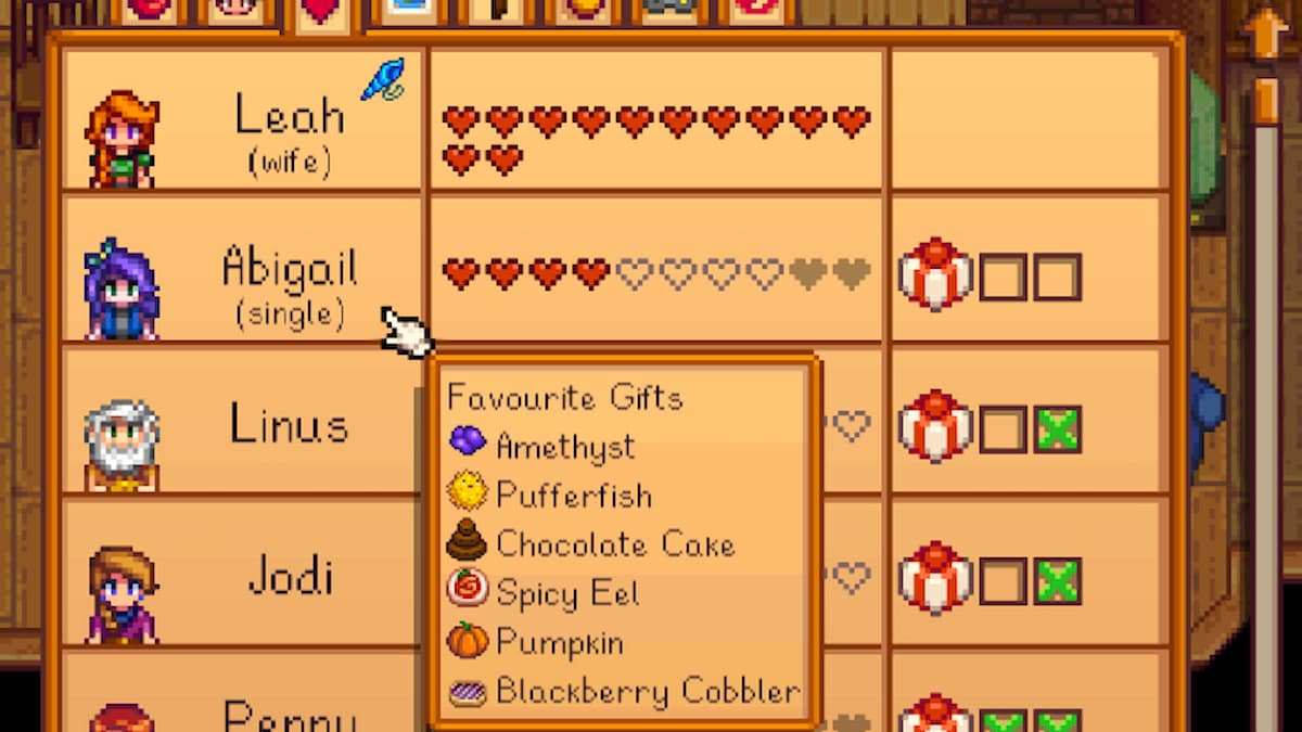 Gift Taste Helper mod for Stardew Valley