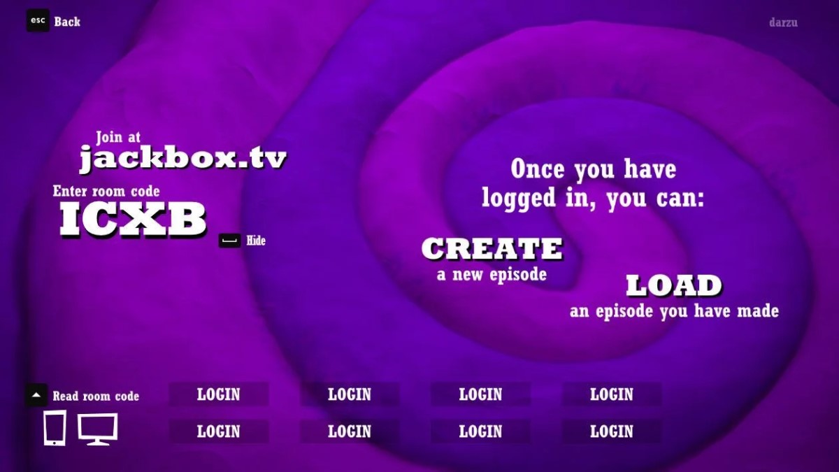 Quiplash Create a New Episode button