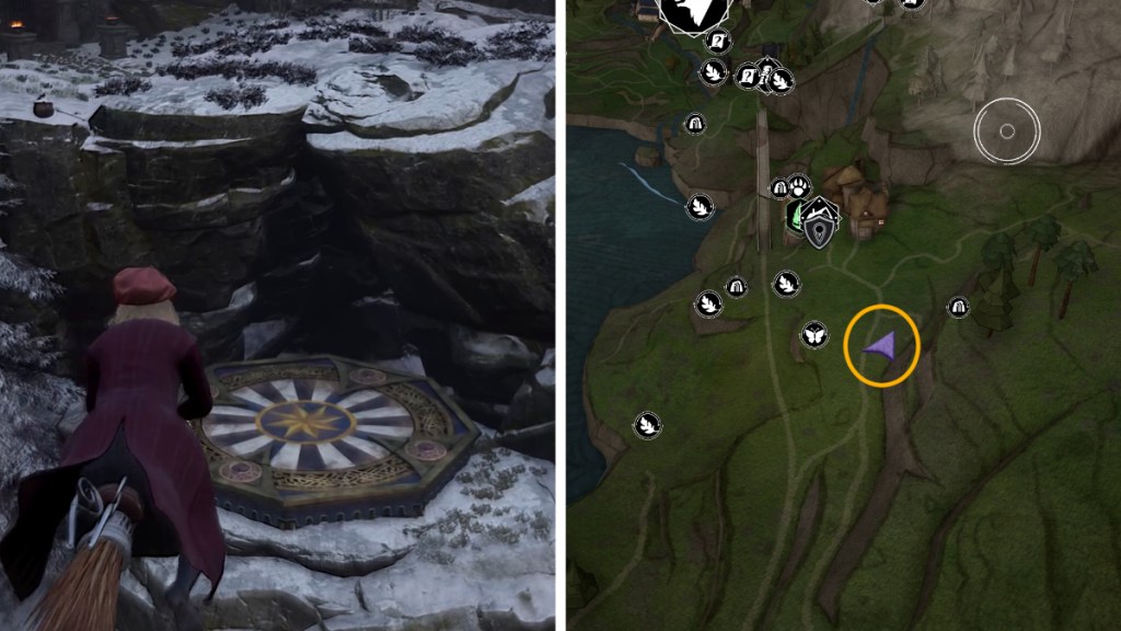 Aranshire Landing Platform Map Location in Hogwarts Legacy