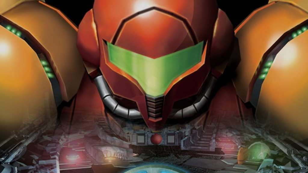 Samus in the Metroid Prime Pinball artwork