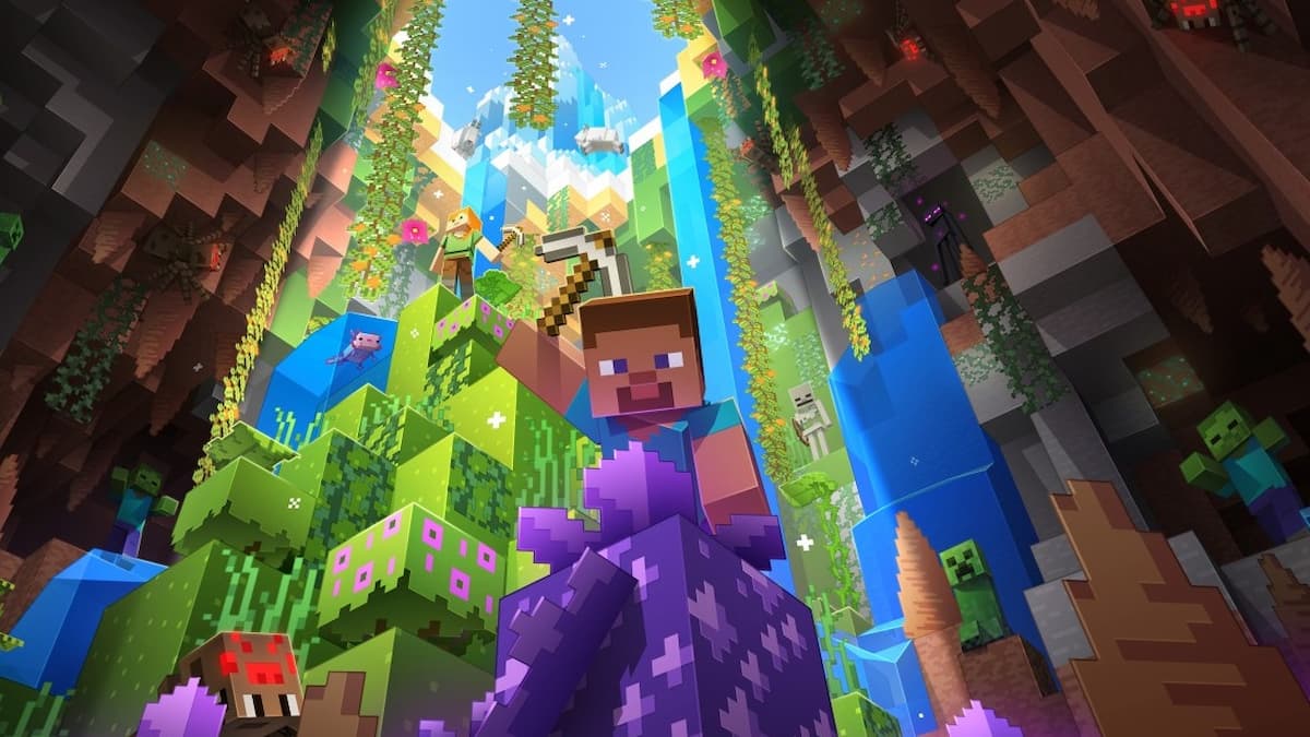 Minecraft Cave Update key art