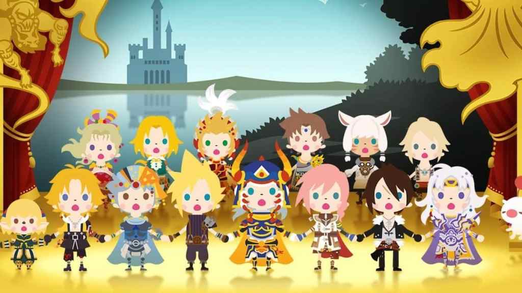 The cast of Theatrhythm Final Fantasy Curtain Call