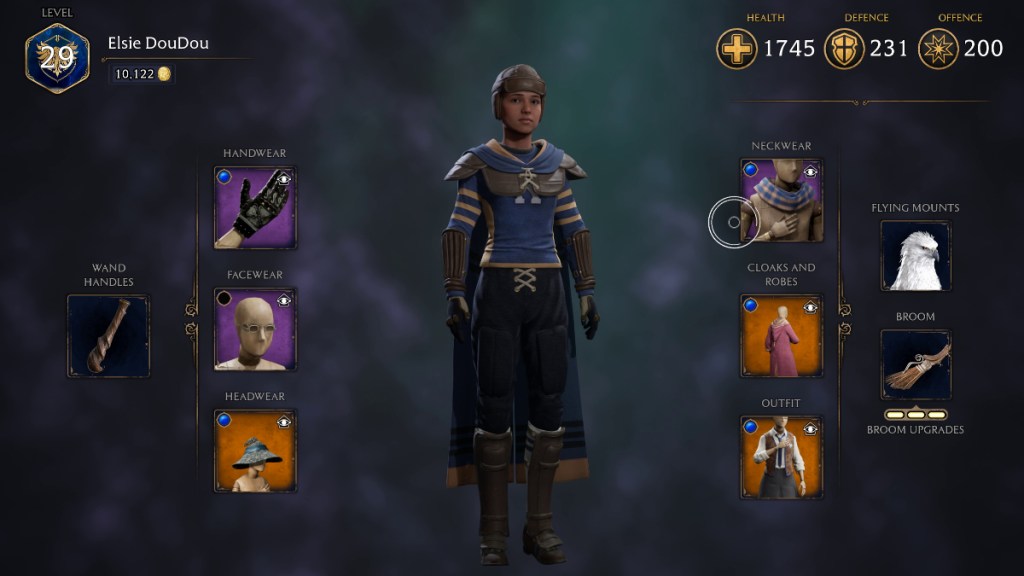 Wearing the Quidditch Captain's Outfit in Hogwarts Legacy