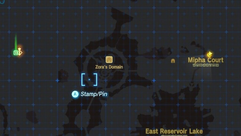 Zora Domain Mipha Court map locations in The Legend of Zelda Tears of the Kingdom