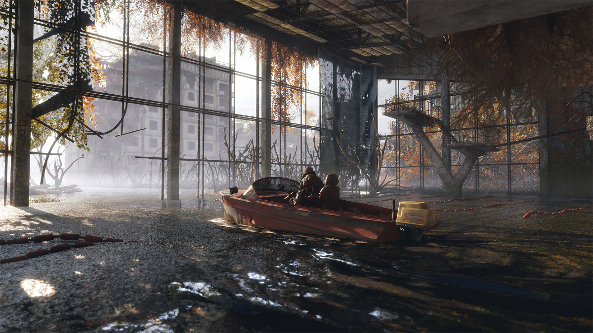 Speedboat driving in Metro Exodus: Sam's Story (DLC)