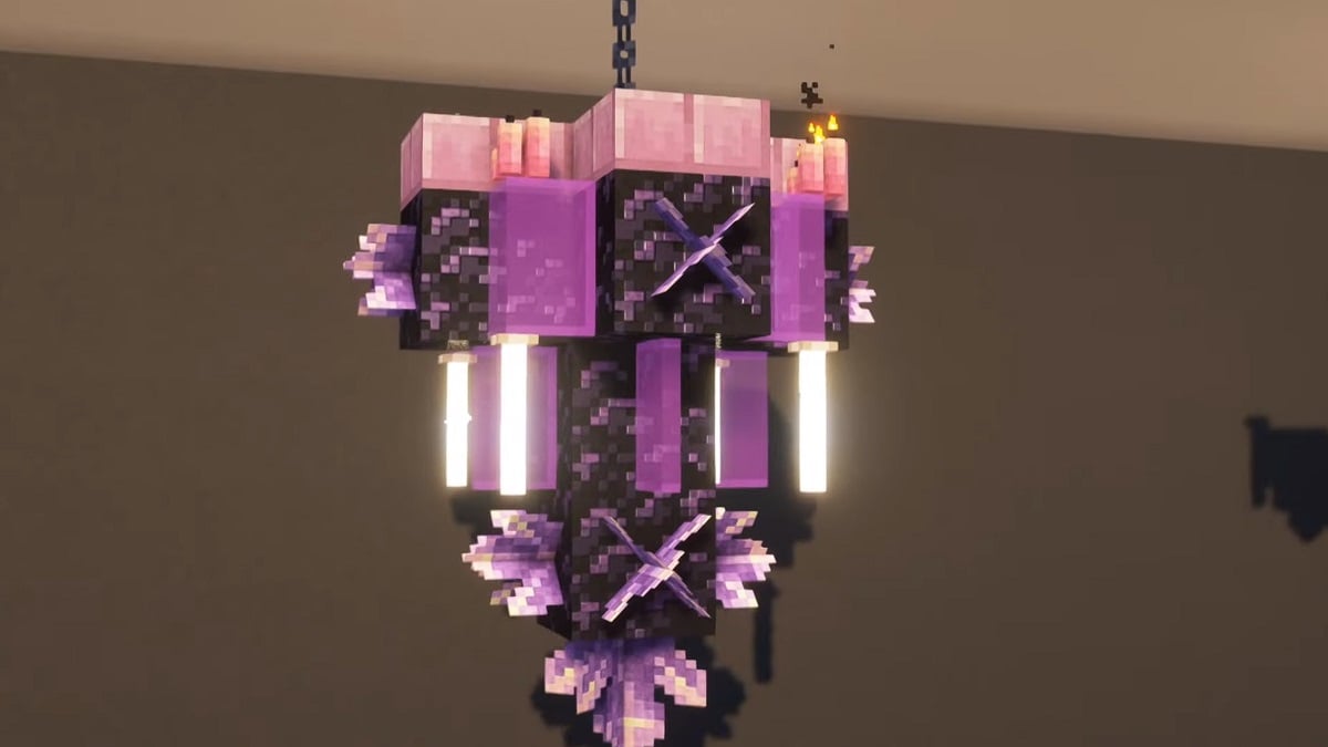 Beautiful Chandelier Design in Minecraft