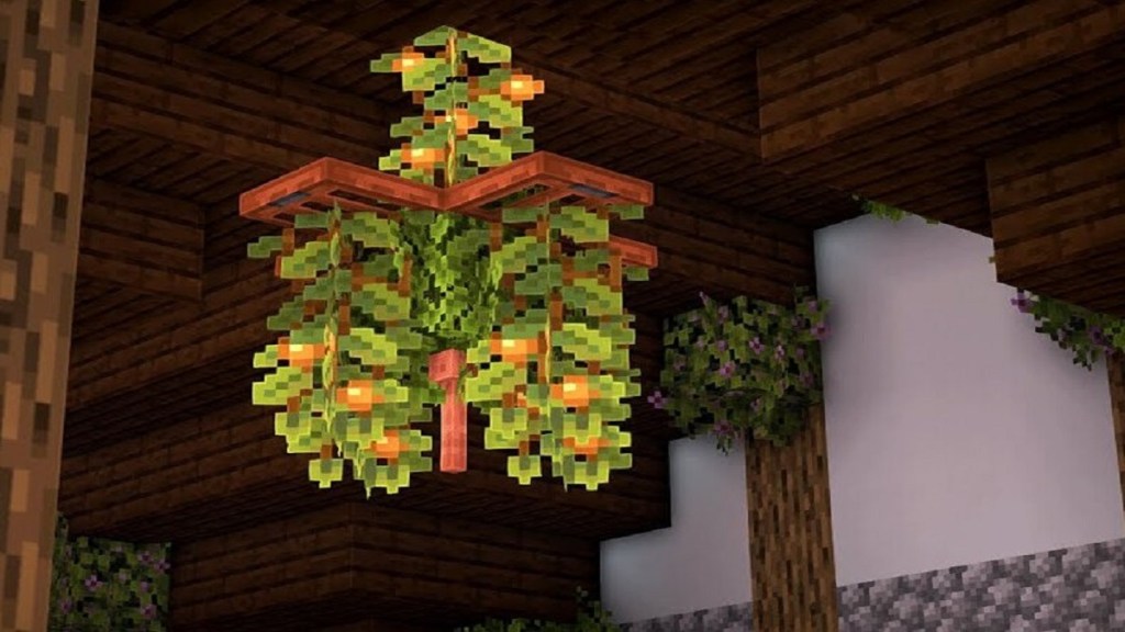 Nature inspired Minecraft Chandelier