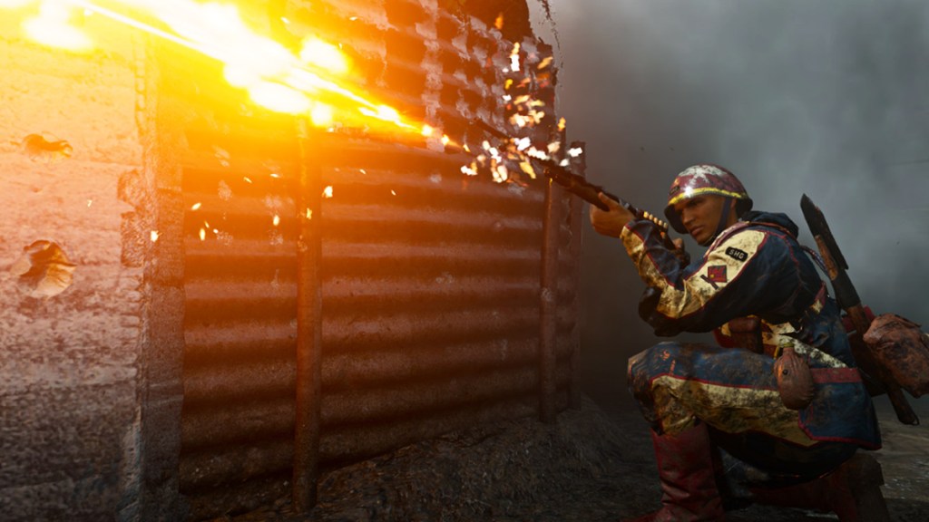 World War II aimed for authenticity, but hit a fire-round shaped wall. 