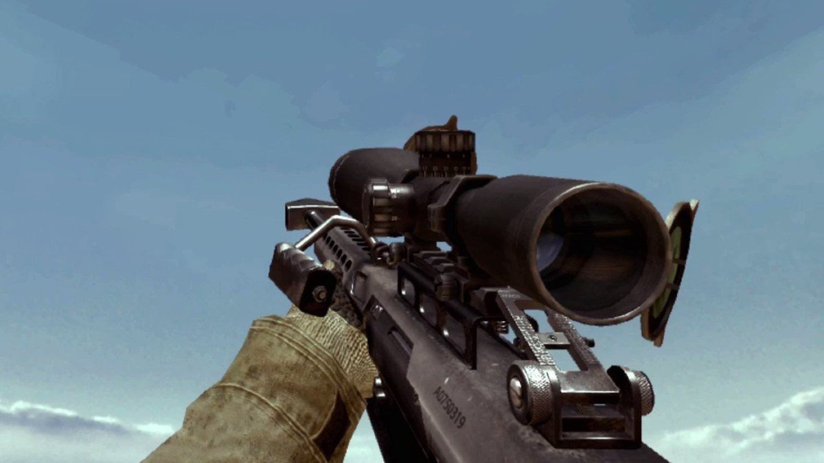 Modern Warfare 2's Barret 50 Cal is a classic. 