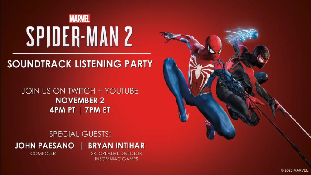 Spider-Man Listening Party