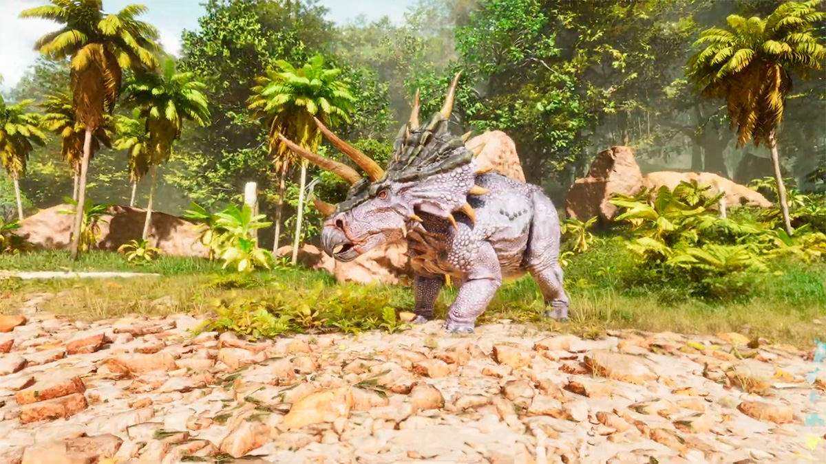 tame triceratops in Ascended