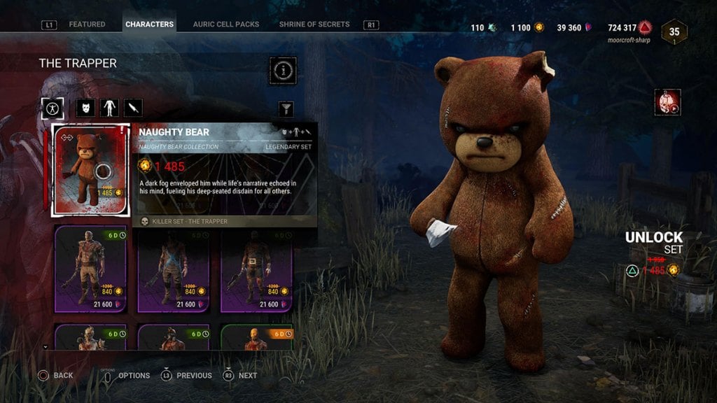 naughty-bear-trapper-skin-in-dead-by-daylight