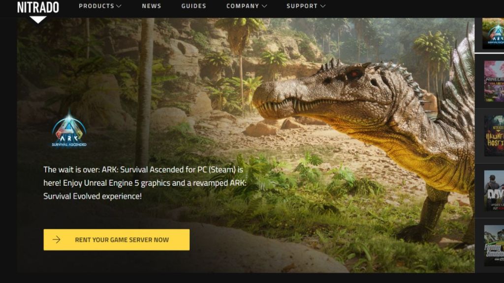 nitrado server hosting for ark survival ascended