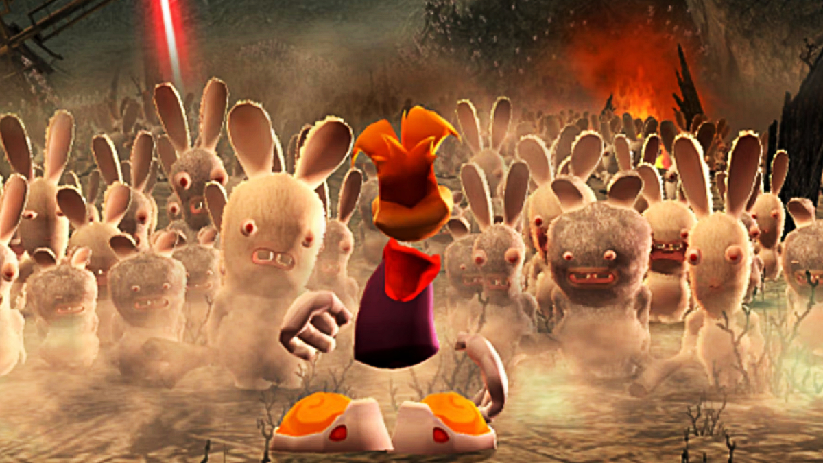 rayman raving rabbids faceoff