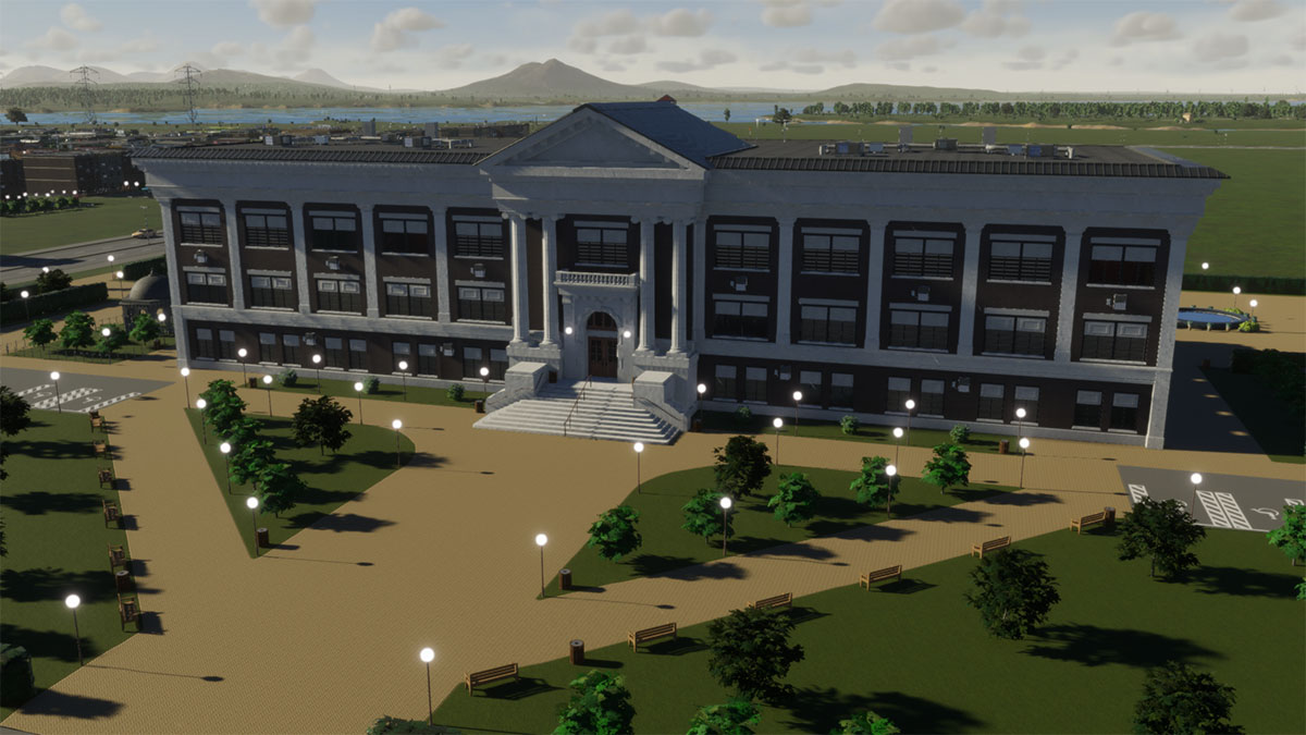 Cities Skylines 2 High School