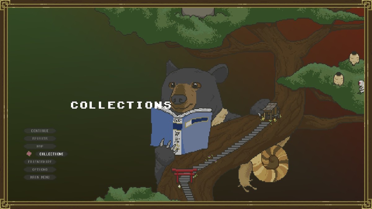 Collections Menu Spirittea