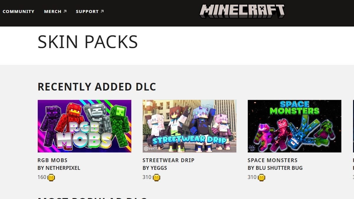 Minecraft skins