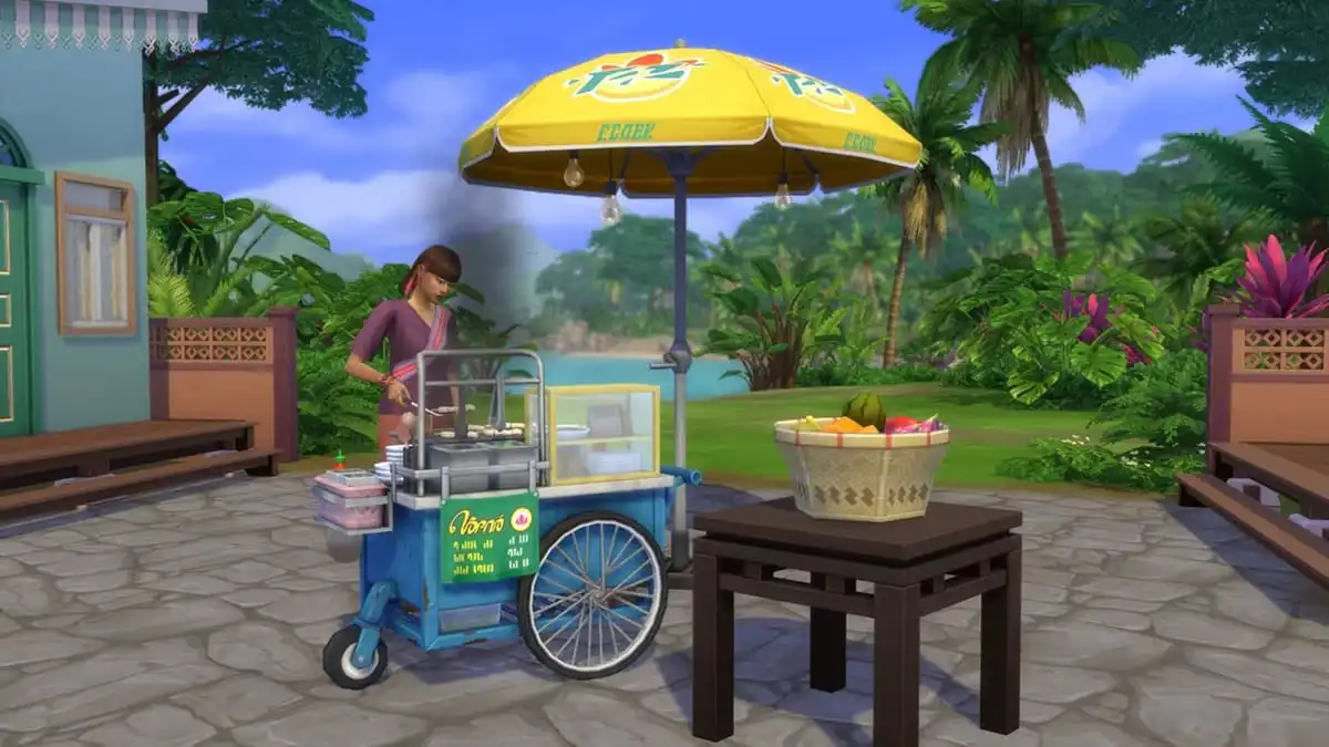 SIms 4 Food Cart For Rent Expansion