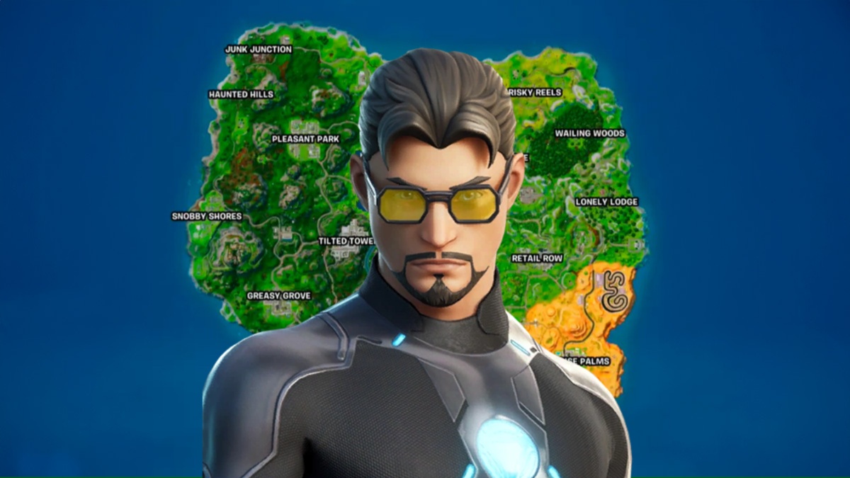 Fortnite Map Tony Stark Skin