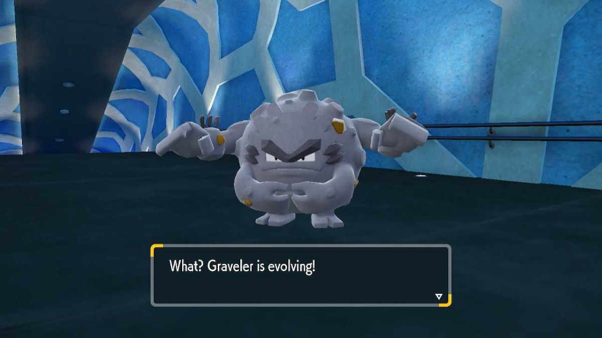 Alolan Graveler is Evolving Indigo Disk