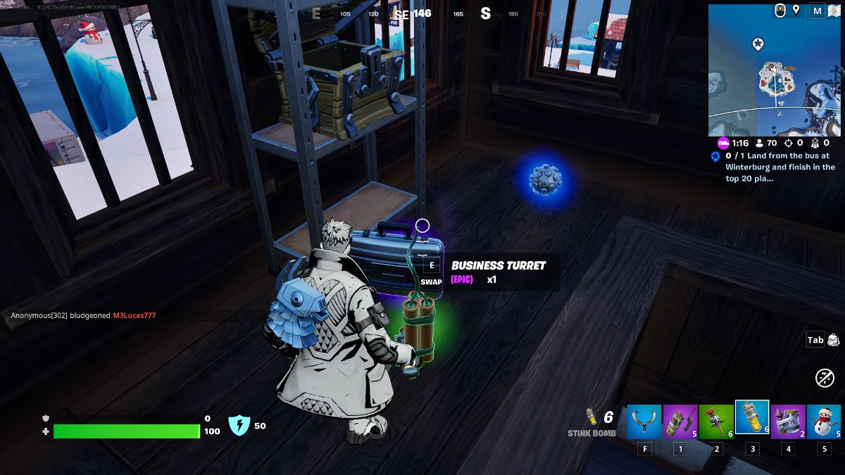 Icy Feet in Fortnite Winterfest