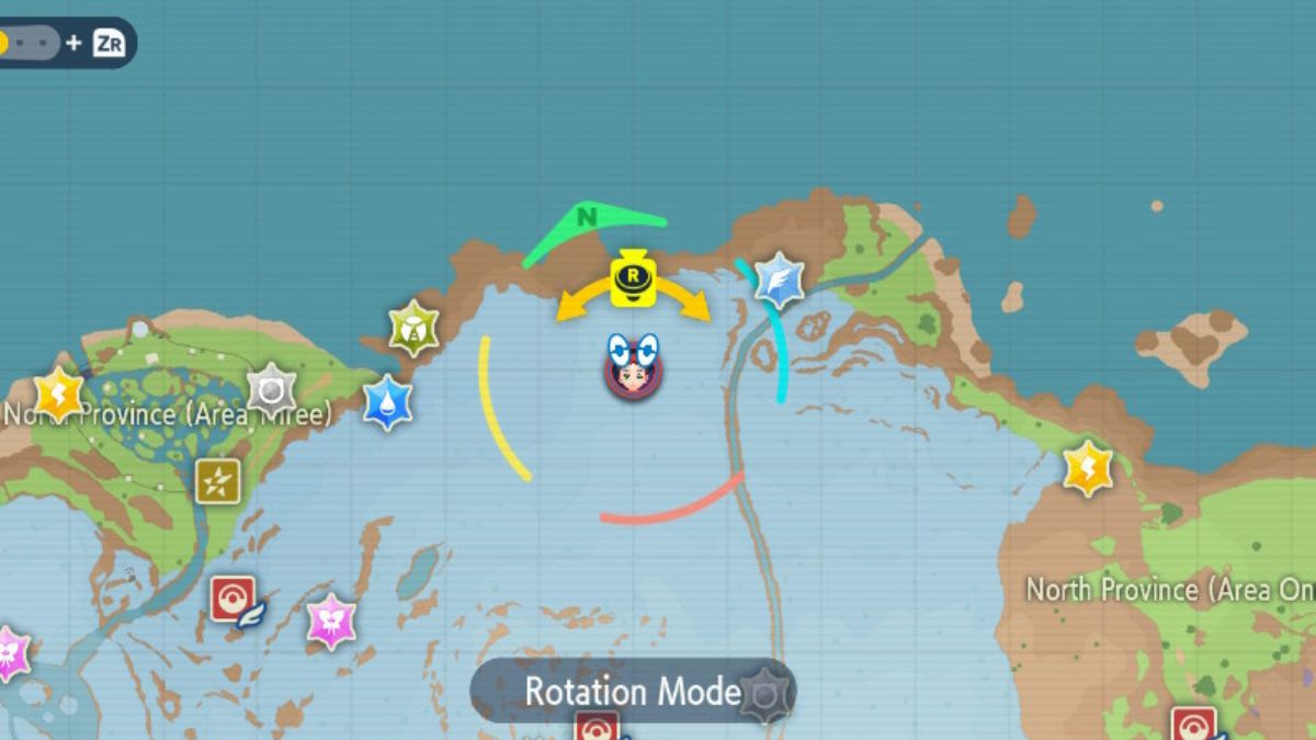 Glitterati Sixth Location Map Pokemon Scarlet & Violet