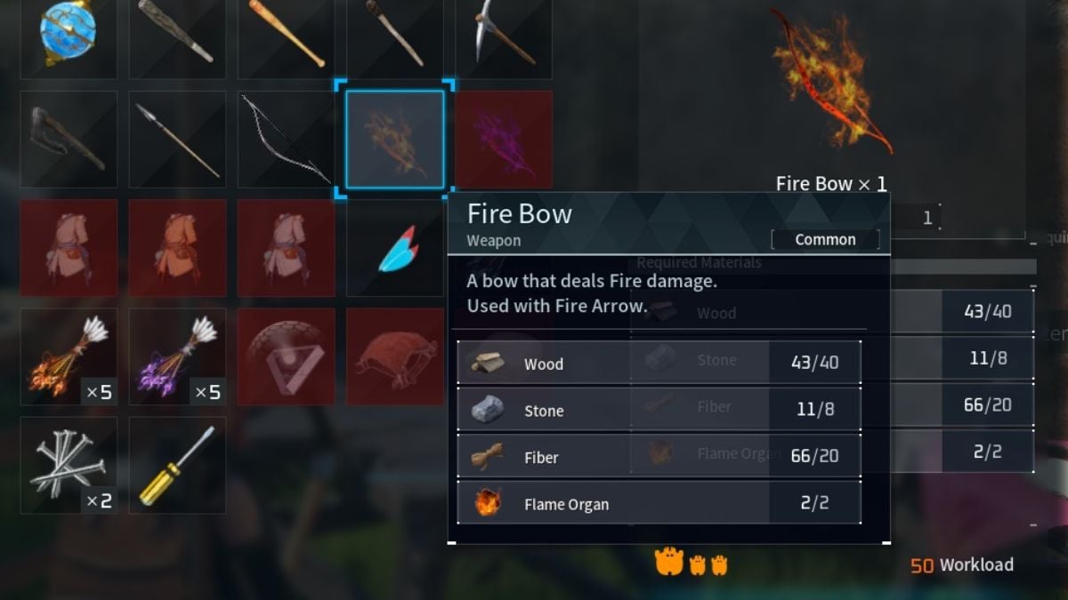 How Bows and Arrows Work in Palworld