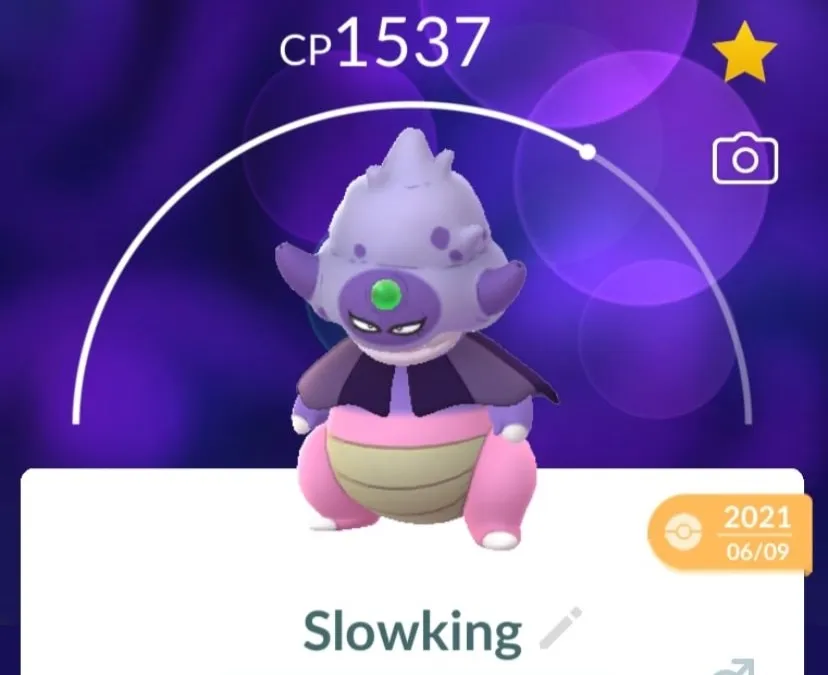 Pokemon GO screenshot of Galarian Slowking.