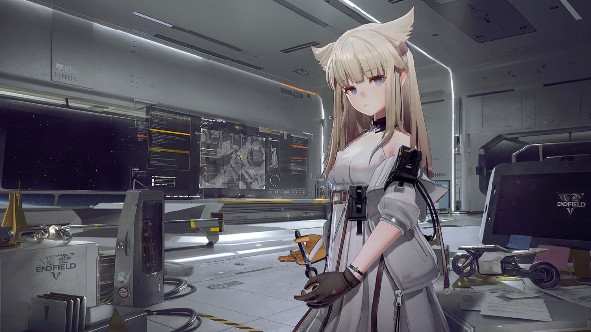 blonde girl in arknights endfield