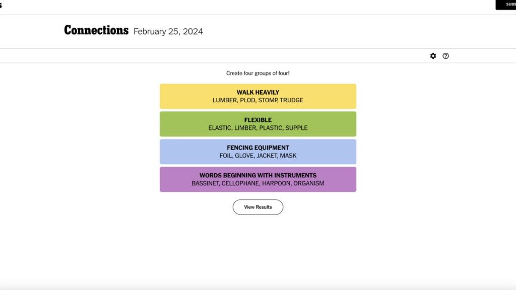 connections puzzle 259 solution for february 25 2024