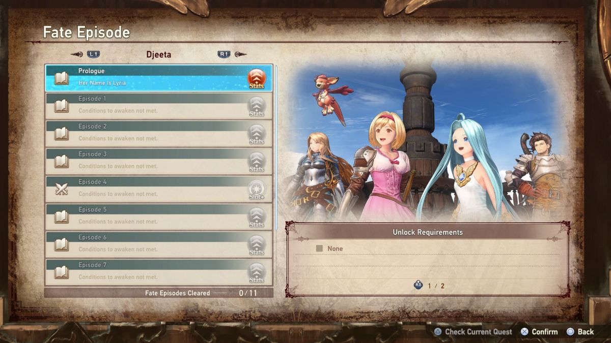 fate episode list granblue fantasy relink