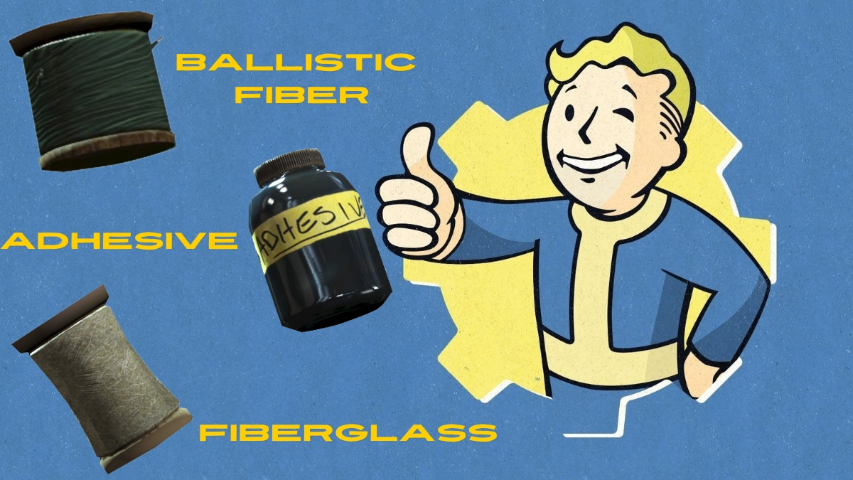 Materials required to craft Ballistic Weave mod in Fallout 4.