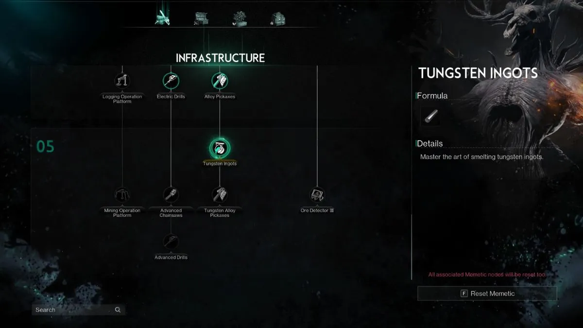 Once Human - Tungsten ingots formula