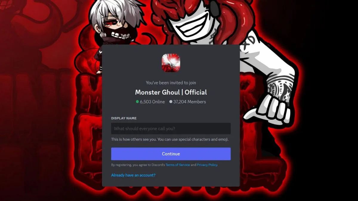 Discord Server link - Monster Ghoul